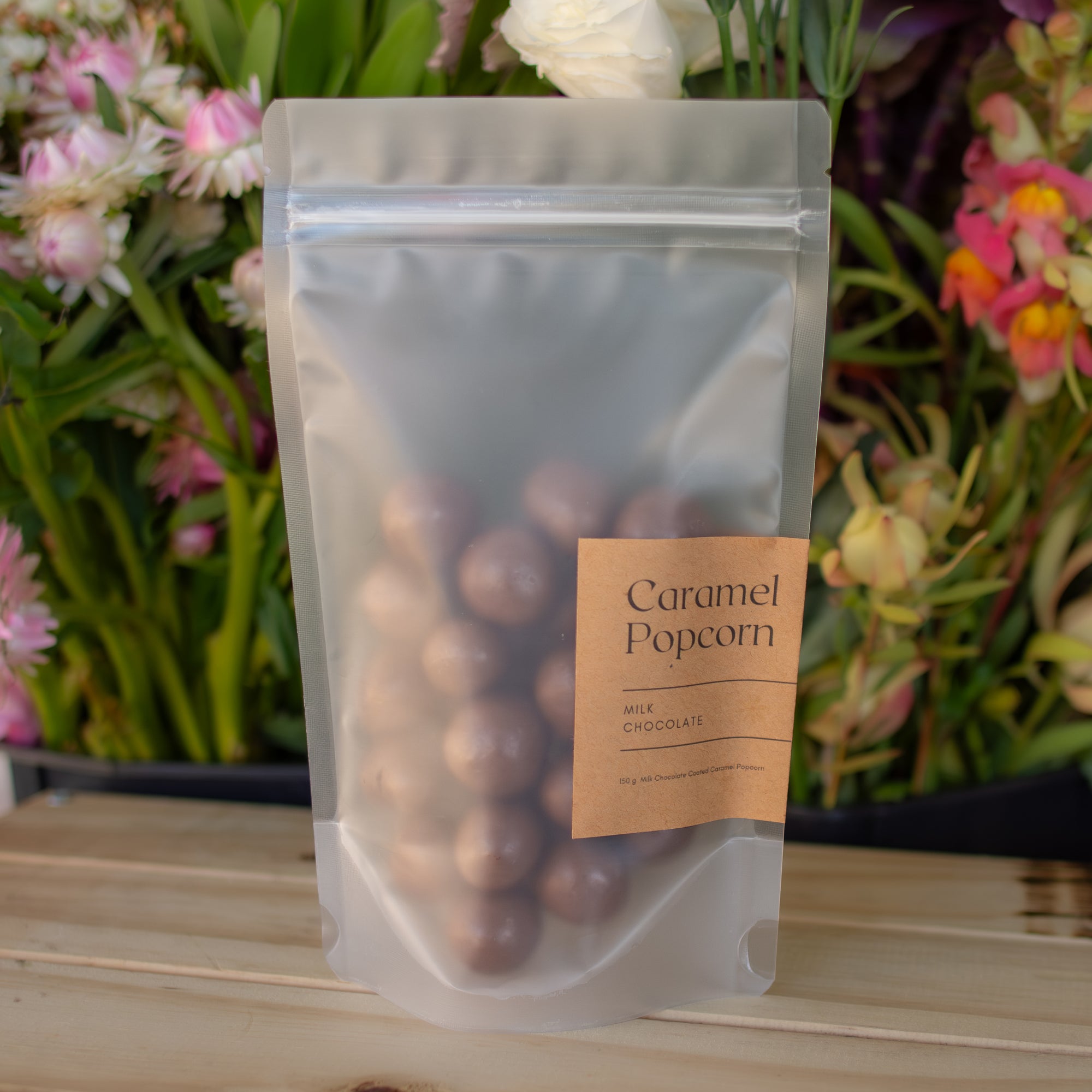 Milk Chocolate covered Caramel Popcorn