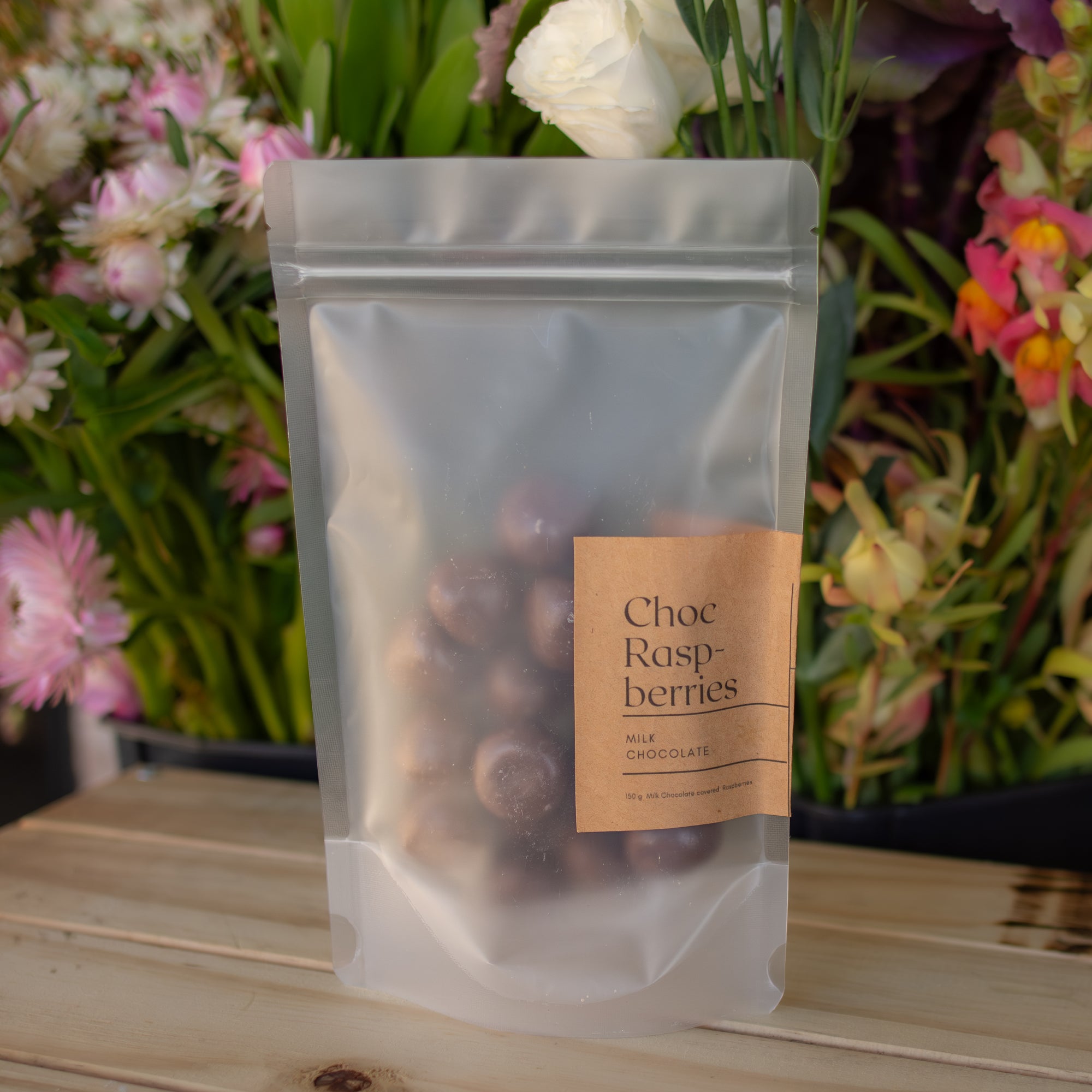 Milk Choc Raspberries